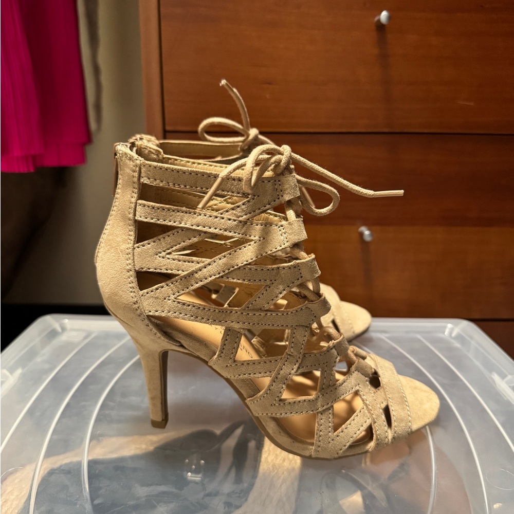 New strappy heels